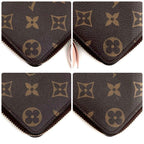 Louis Vuitton Monogram Portefeuille Clemence Rose Ballerine Wallet — view 8