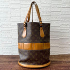 Louis Vuitton Monogram Leather Bucket Shoulder Tote