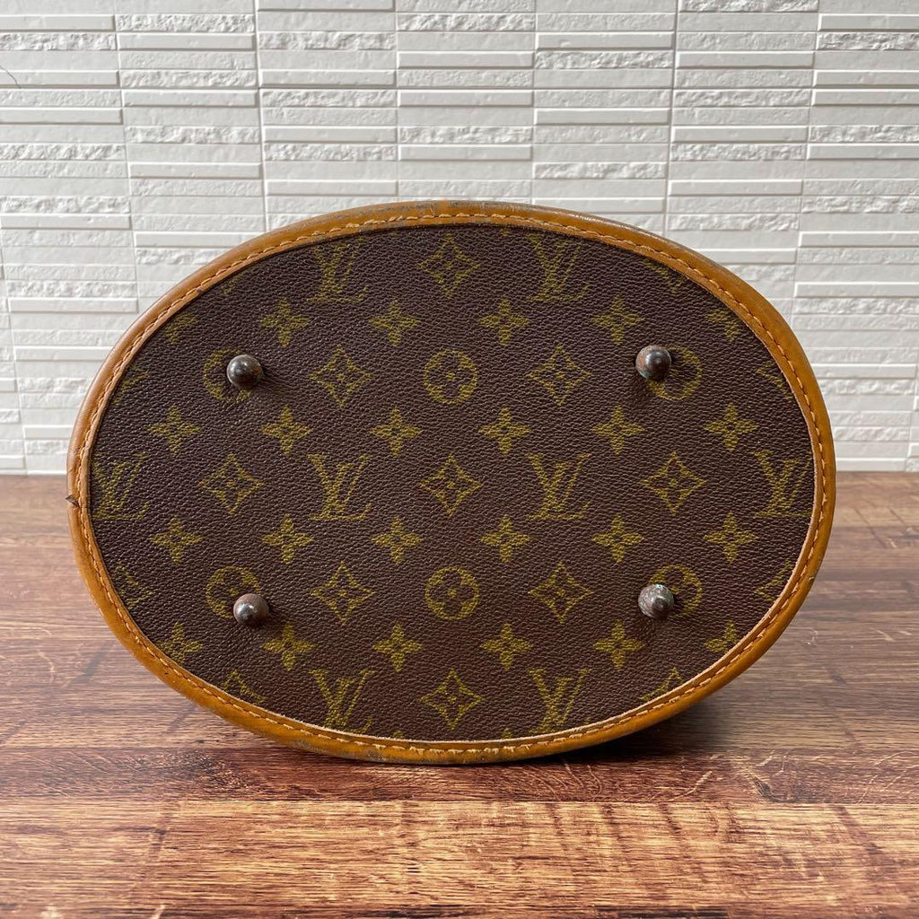 Louis Vuitton Monogram Leather Bucket Shoulder Tote — view 4