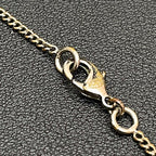 Chanel CC Logo Necklace Rhinestone Icon Silver Coco — view 8