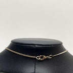 Chanel CC Logo Necklace Rhinestone Icon Silver Coco — view 9