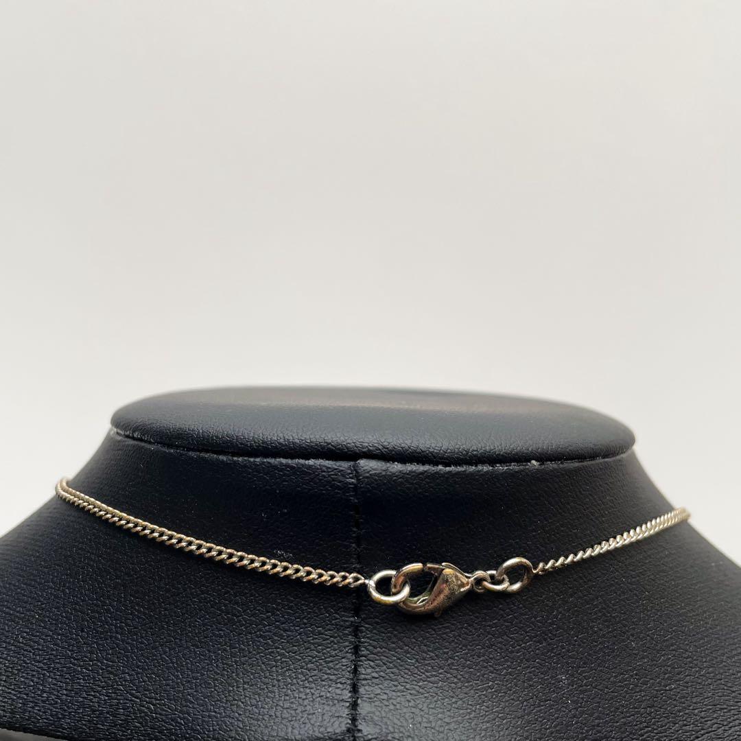 Chanel CC Logo Necklace Rhinestone Icon Silver Coco — view 9