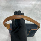 Gucci GG Handbag Black Brown Leather Gold — view 4