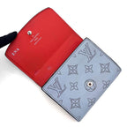 Louis Vuitton Mahina Portefeuille Iris Compact Bifold Wallet Blue Red — view 3
