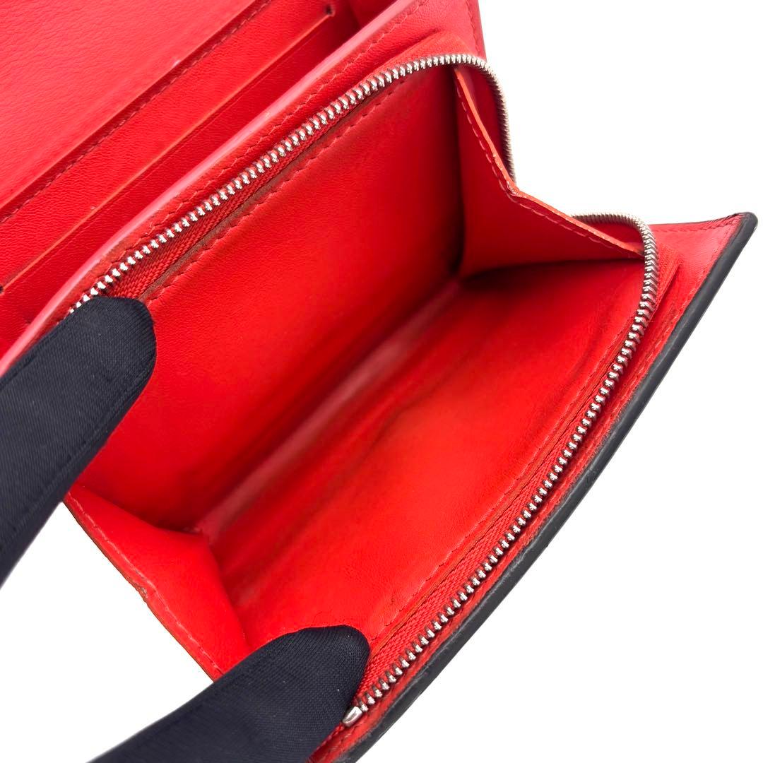 Louis Vuitton Mahina Portefeuille Iris Compact Bifold Wallet Blue Red — view 5