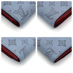 Louis Vuitton Mahina Portefeuille Iris Compact Bifold Wallet Blue Red — view 8