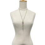 Chanel Necklace Coco Mark Choker Pearl Rhinestone Heart — view 7