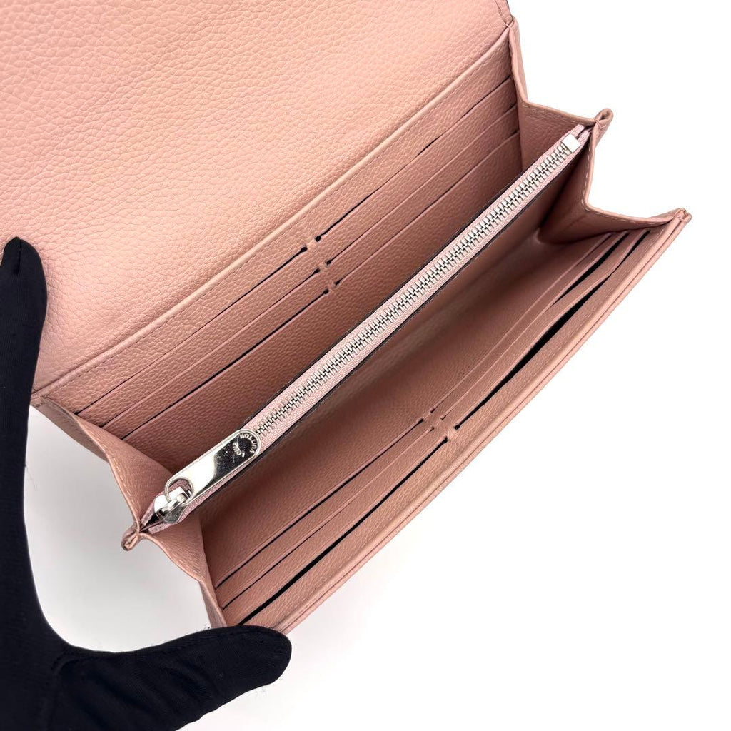 Louis Vuitton Monogram Mahina Portefeuille Iris Magnolia Wallet — view 4