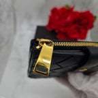 Bottega Veneta Maxi Intrecciato Fold Wallet Black — view 4