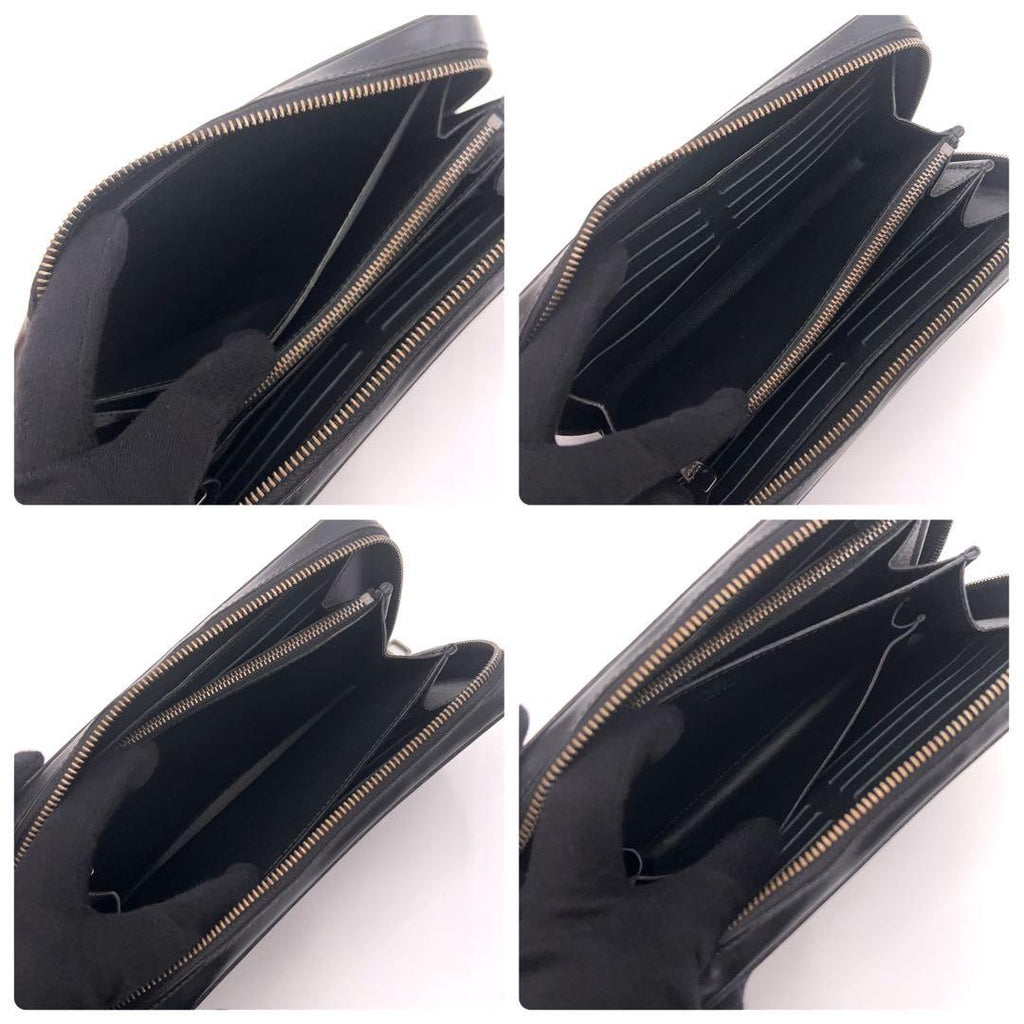 Louis Vuitton Monogram Eclipse Zippy XL Wallet Black — view 4