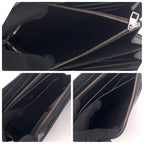 Louis Vuitton Monogram Eclipse Zippy XL Wallet Black — view 5