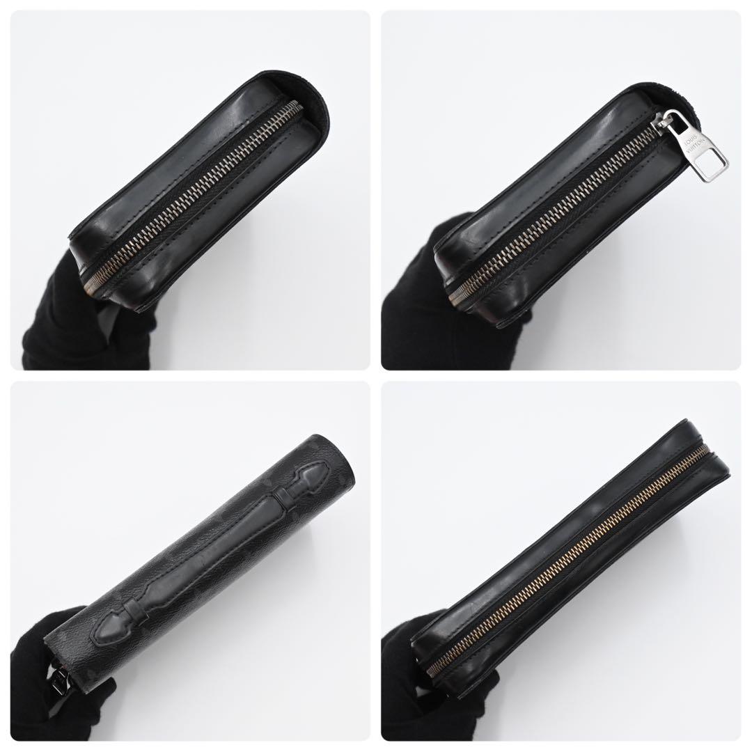 Louis Vuitton Monogram Eclipse Zippy XL Wallet Black — view 6