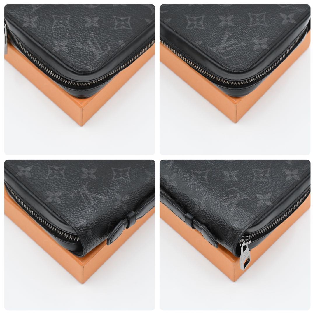 Louis Vuitton Monogram Eclipse Zippy XL Wallet Black — view 8