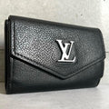 Louis Vuitton Portefeuille Lock Mini Trifold Wallet Leather