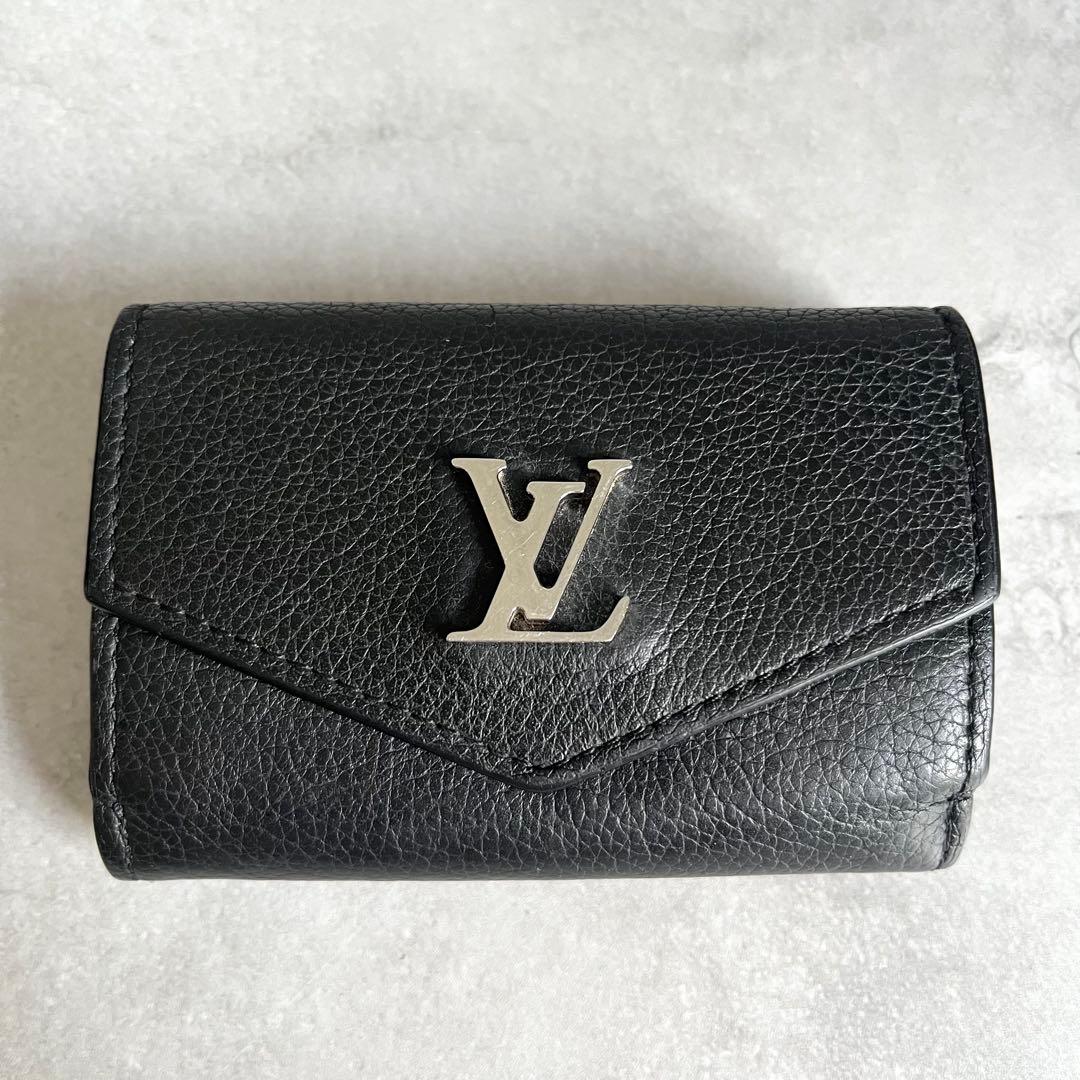 Louis Vuitton Portefeuille Lock Mini Trifold Wallet Leather — view 2