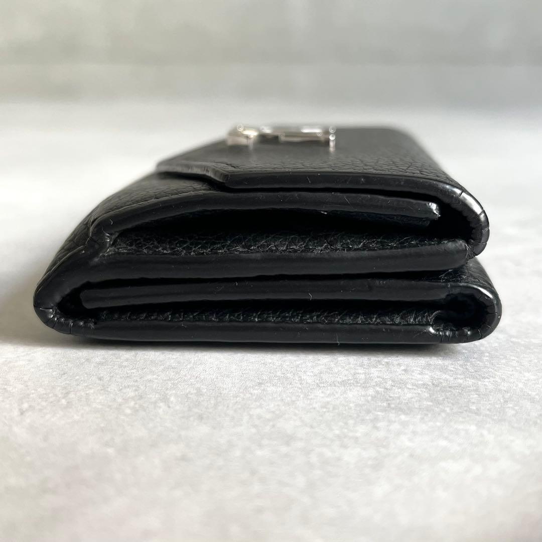 Louis Vuitton Portefeuille Lock Mini Trifold Wallet Leather — view 4