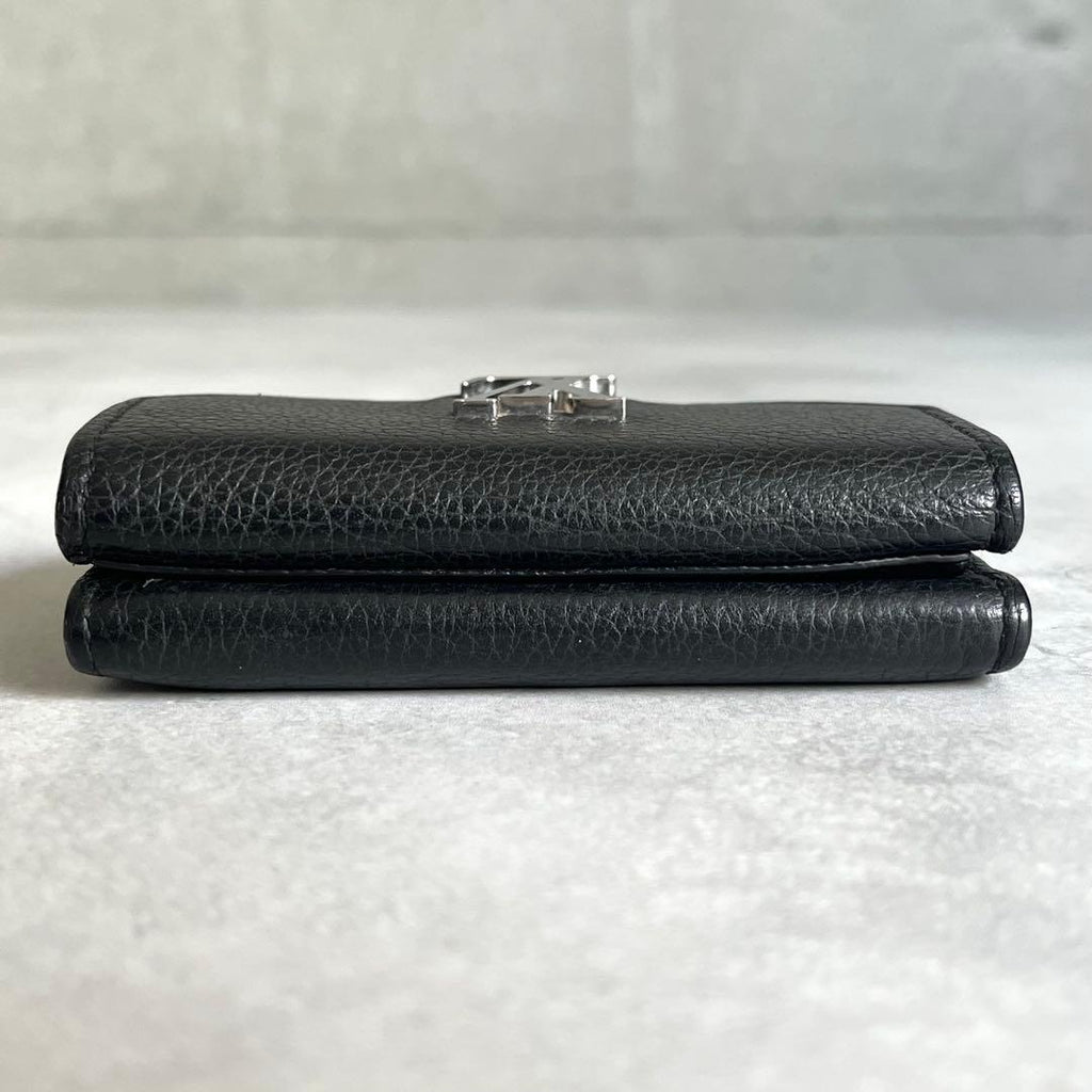 Louis Vuitton Portefeuille Lock Mini Trifold Wallet Leather — view 7