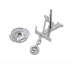 Louis Vuitton 18k White Gold Diamond Idylle Blossom LV Earrings — view 3