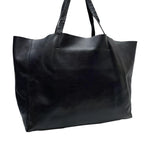 Celine Leather Horizontal Cabas Shoulder Tote Black — view 2