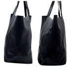 Celine Leather Horizontal Cabas Shoulder Tote Black — view 3