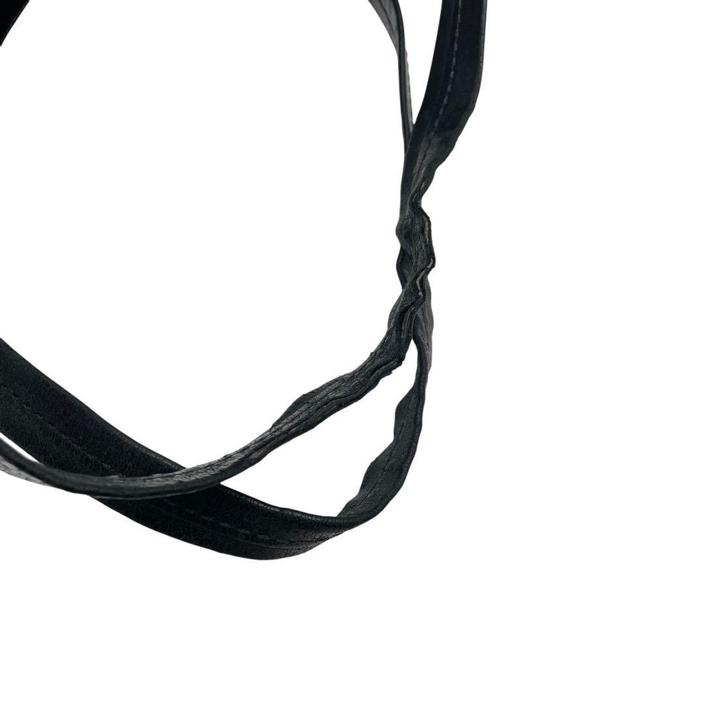 Celine Leather Horizontal Cabas Shoulder Tote Black — view 6