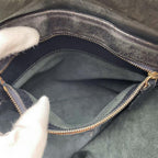 Celine Leather Horizontal Cabas Shoulder Tote Black — view 9