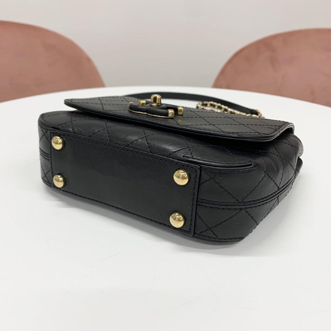 Chanel Quilted Turnlock CC Logo Lambskin Shoulder Bag — view 4