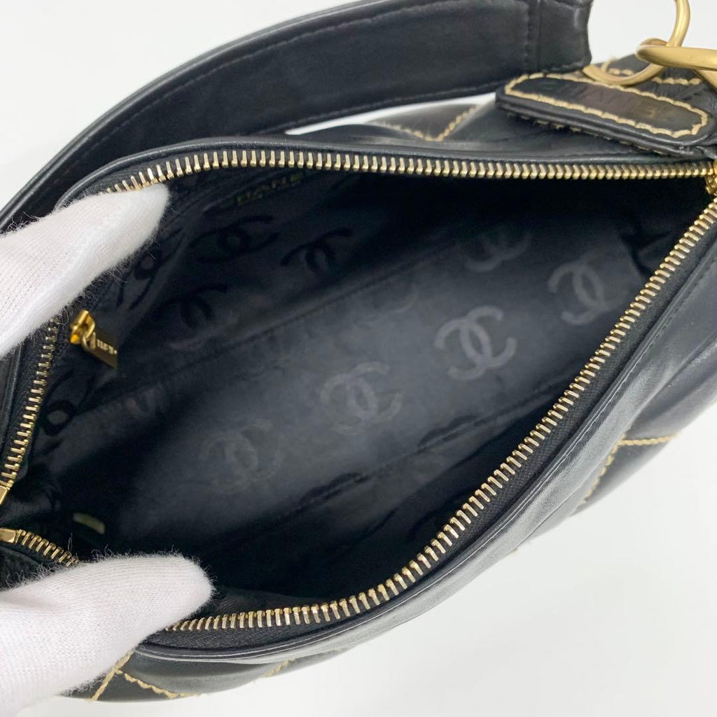 Chanel Wild Stitch CC Logo Shoulder Bag — view 6