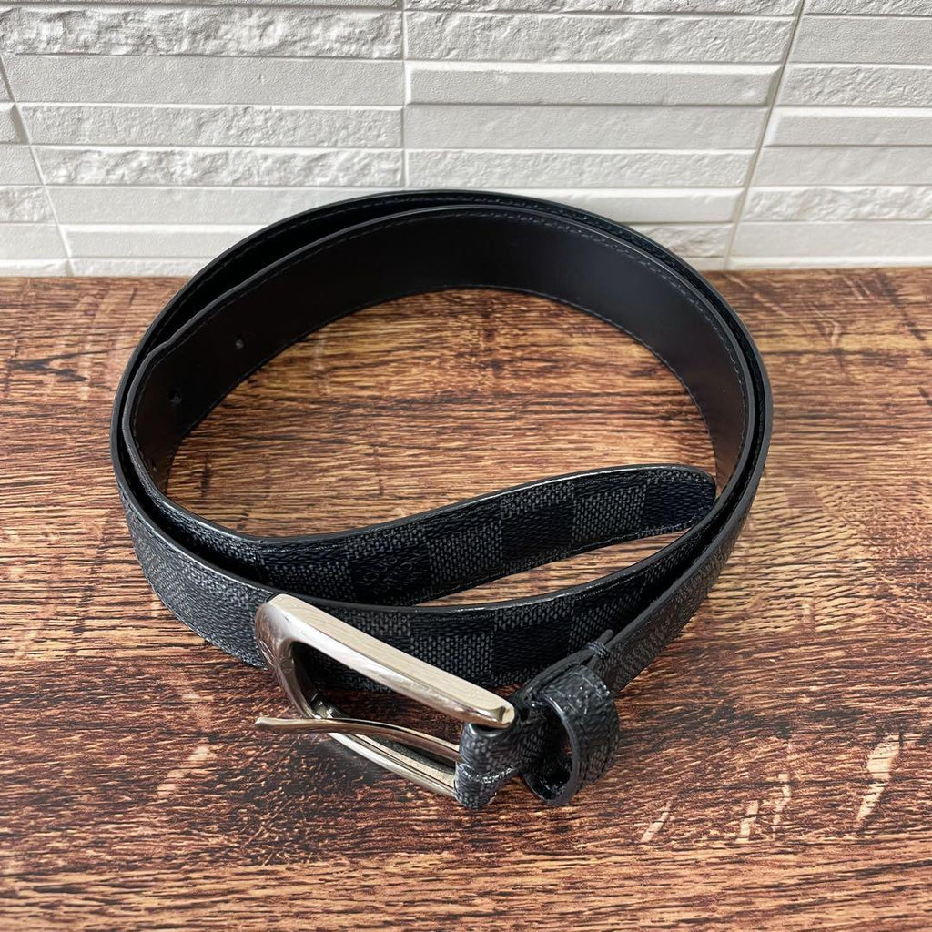 Louis Vuitton Damier Graphite Belt Ceinture Silver — view 3
