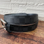 Louis Vuitton Damier Graphite Belt Ceinture Silver — view 4