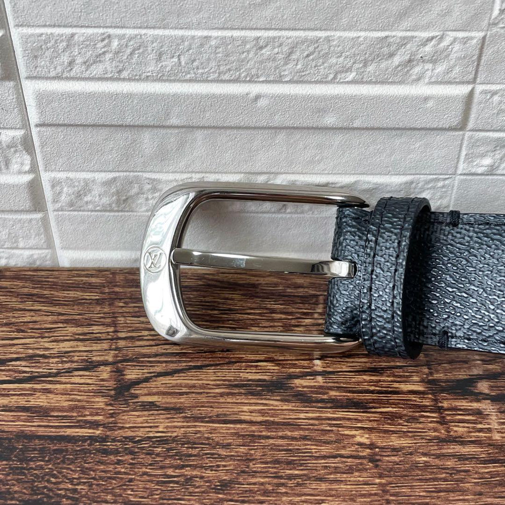 Louis Vuitton Damier Graphite Belt Ceinture Silver — view 6