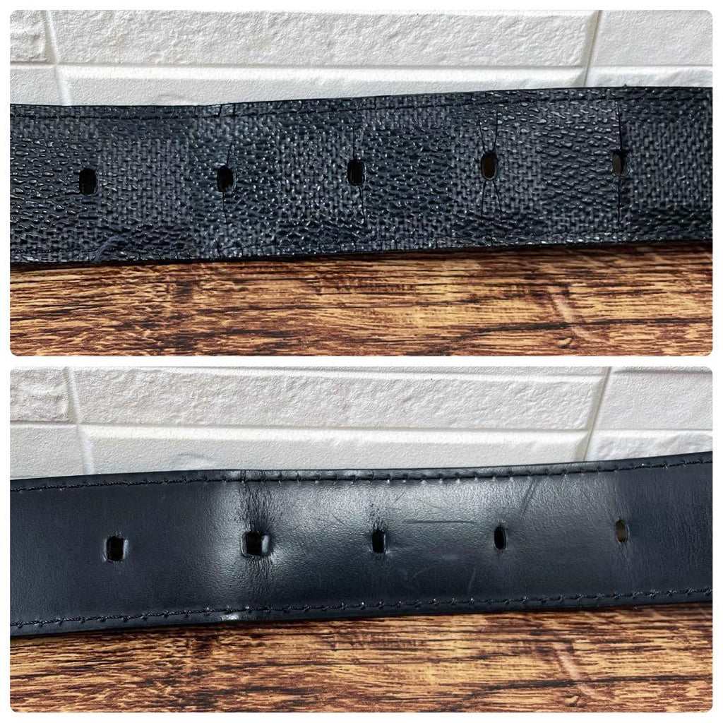 Louis Vuitton Damier Graphite Belt Ceinture Silver — view 7