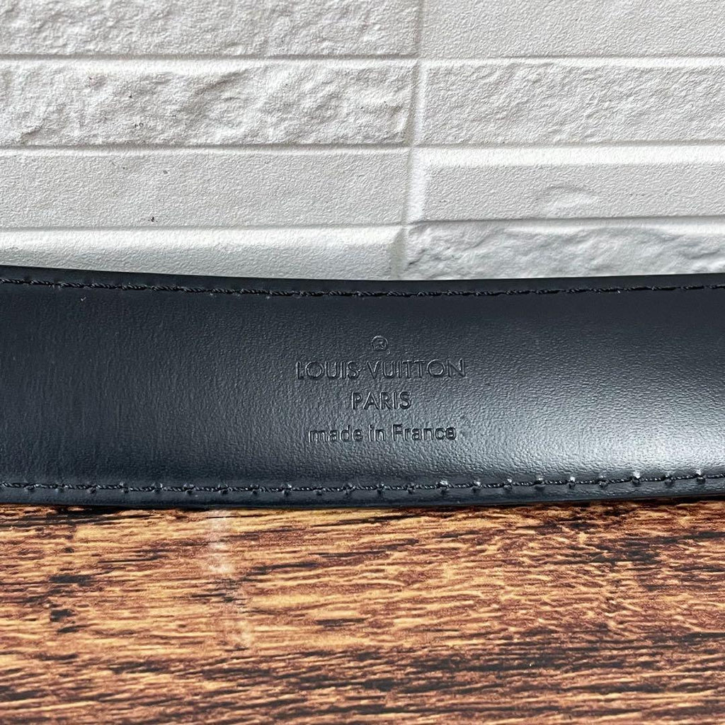 Louis Vuitton Damier Graphite Belt Ceinture Silver — view 9