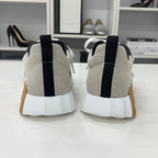 Hermes Bouncing Fabric Leather Sneakers Black Beige — view 6