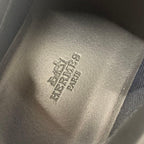 Hermes Bouncing Fabric Leather Sneakers Black Beige — view 8
