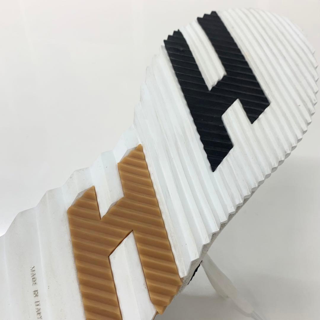 Hermes Bouncing Fabric Leather Sneakers Black Beige — view 9