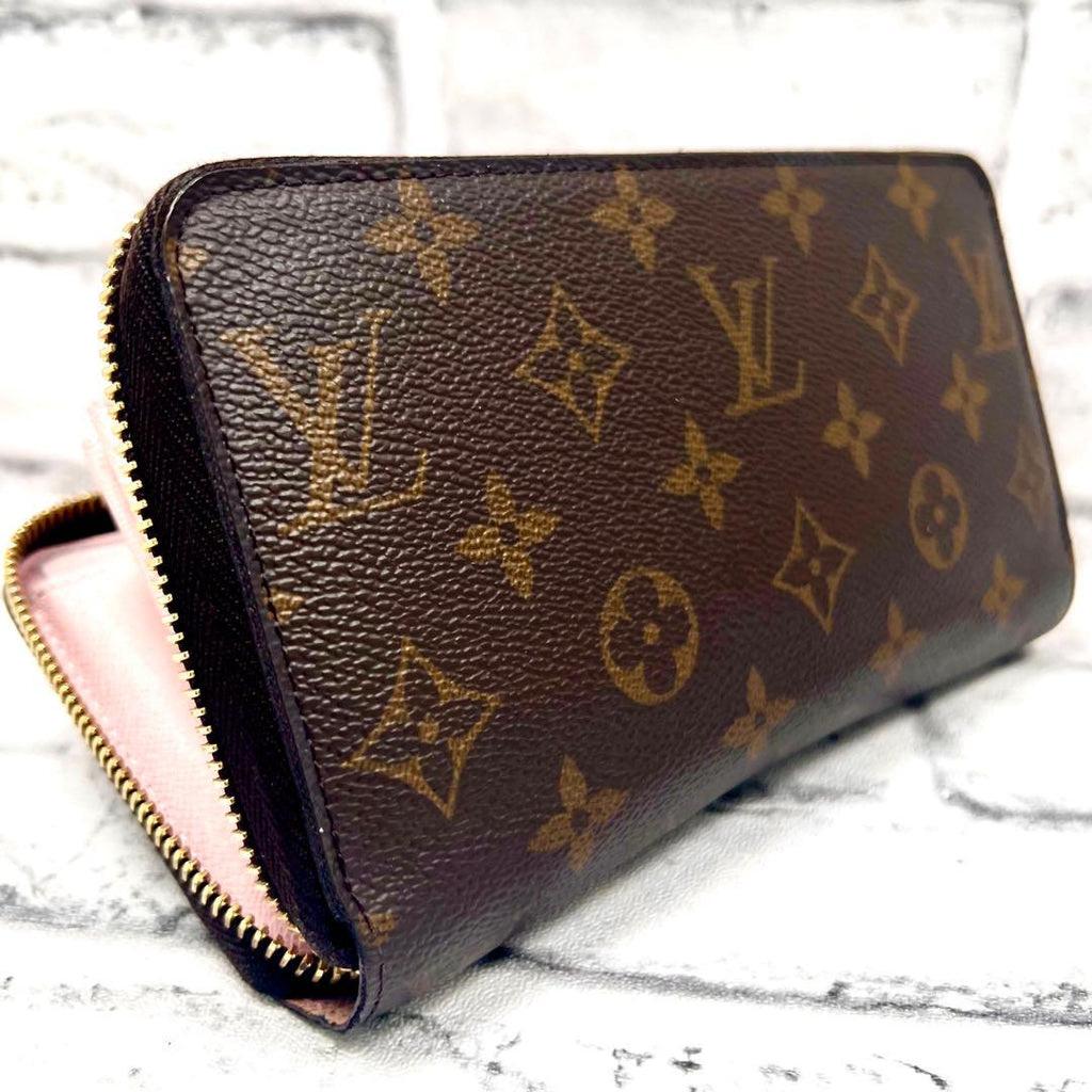 Louis Vuitton Monogram Zippy Wallet Rose Velours