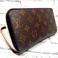 Louis Vuitton Monogram Zippy Wallet Rose Velours