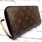 Louis Vuitton Monogram Zippy Wallet Rose Velours