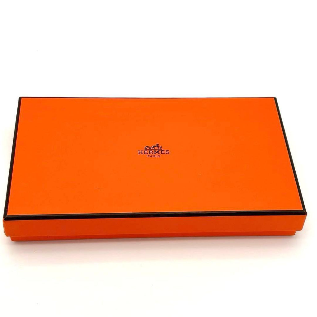 Hermes Wallet Chevre Misor Leather Orange Bearn Souffle — view 9