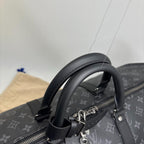 Louis Vuitton Monogram Eclipse Keepall 55 Boston Bag — view 6