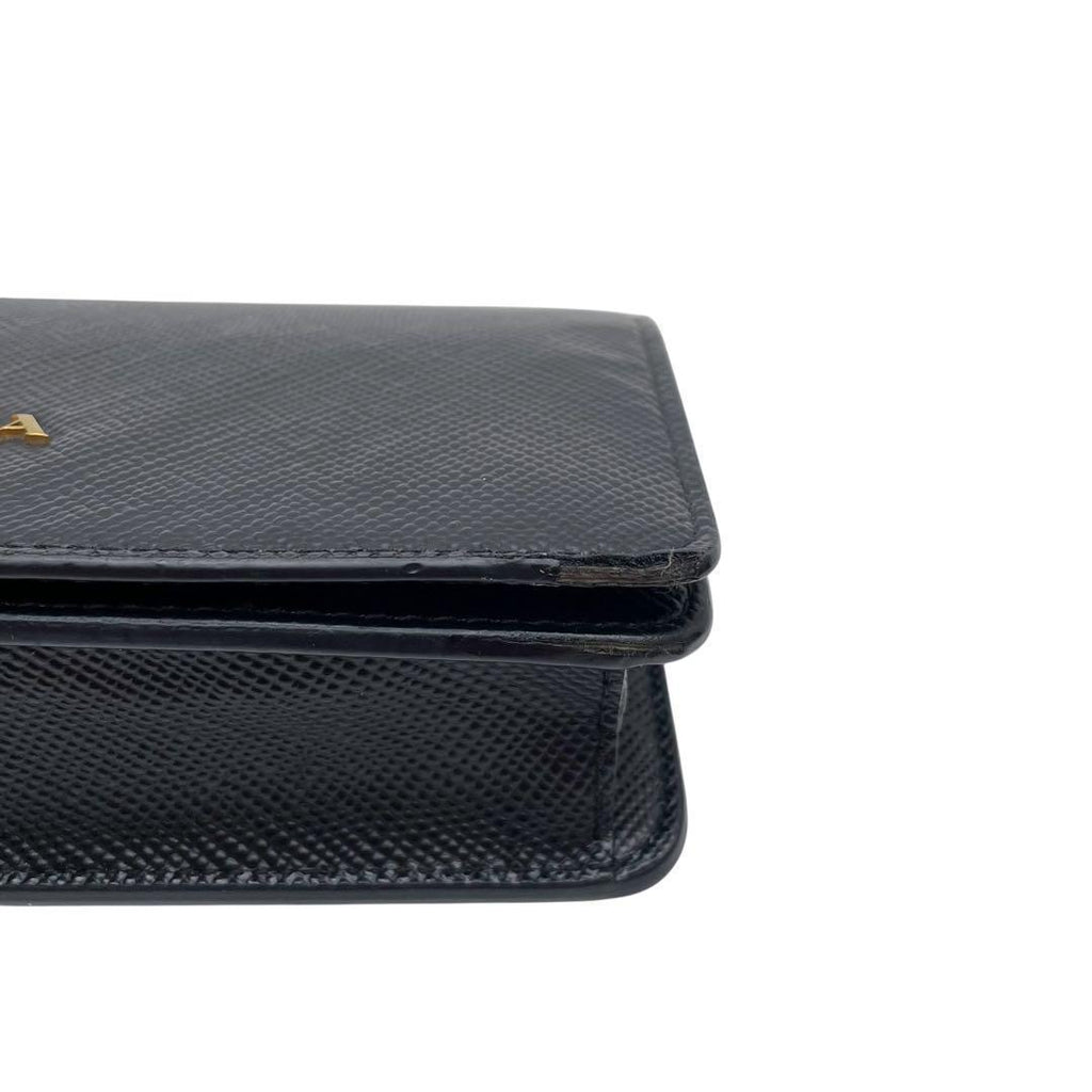 Prada Saffiano Leather Chain Shoulder Bag Pochette — view 7