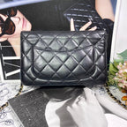 Chanel Chain Wallet Black Quilted Shoulder Bag — view 3