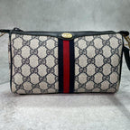 Gucci GG Sherry Line Shoulder Bag Navy Logo — view 2
