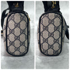 Gucci GG Sherry Line Shoulder Bag Navy Logo — view 6