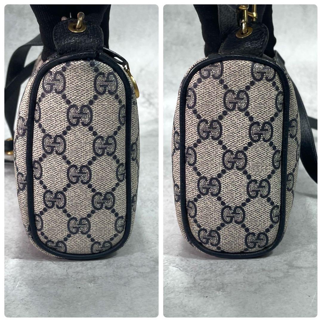 Gucci GG Sherry Line Shoulder Bag Navy Logo — view 6