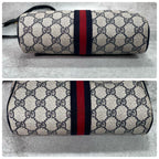 Gucci GG Sherry Line Shoulder Bag Navy Logo — view 7