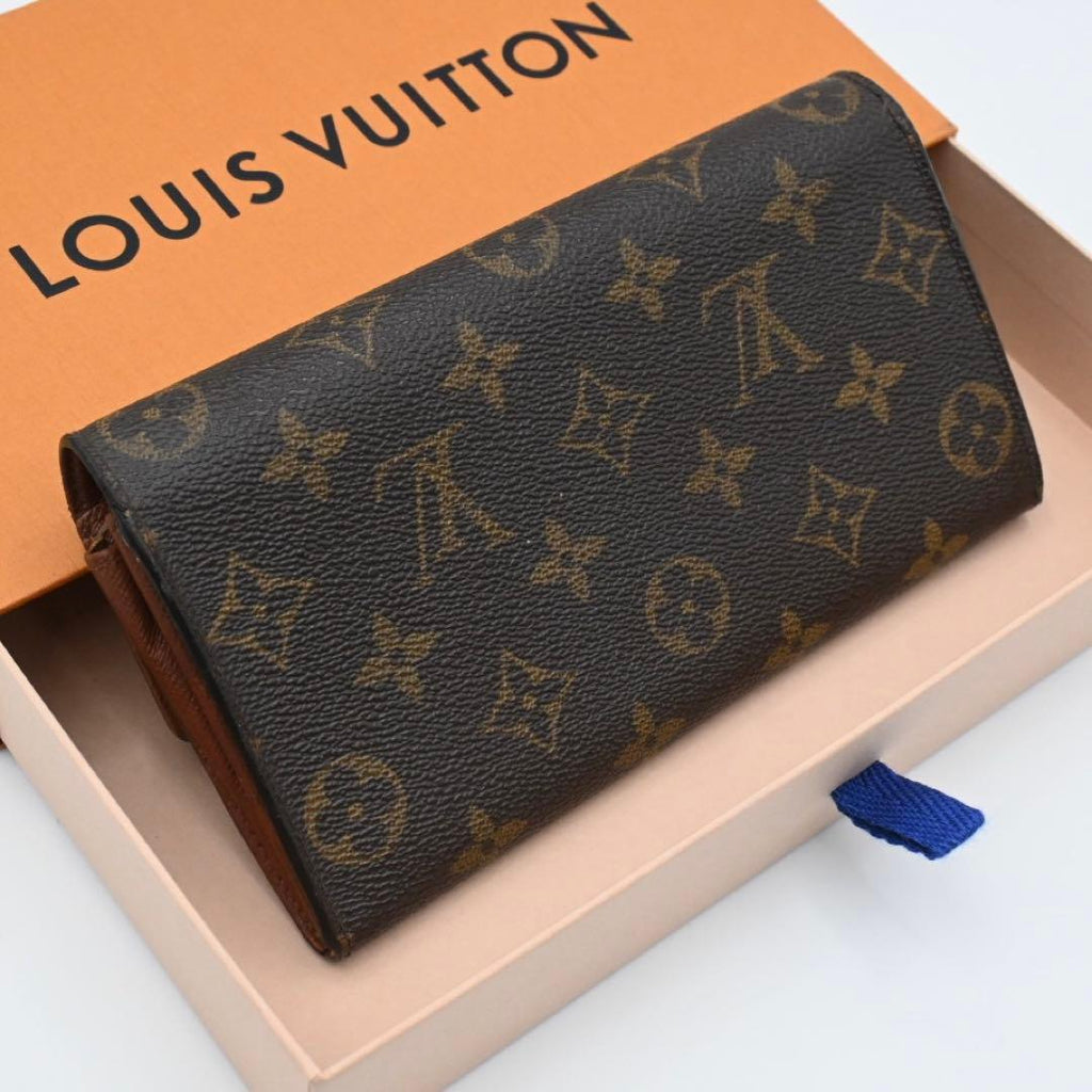 Louis Vuitton Monogram Portefeuille Sarah Wallet Brown — view 2
