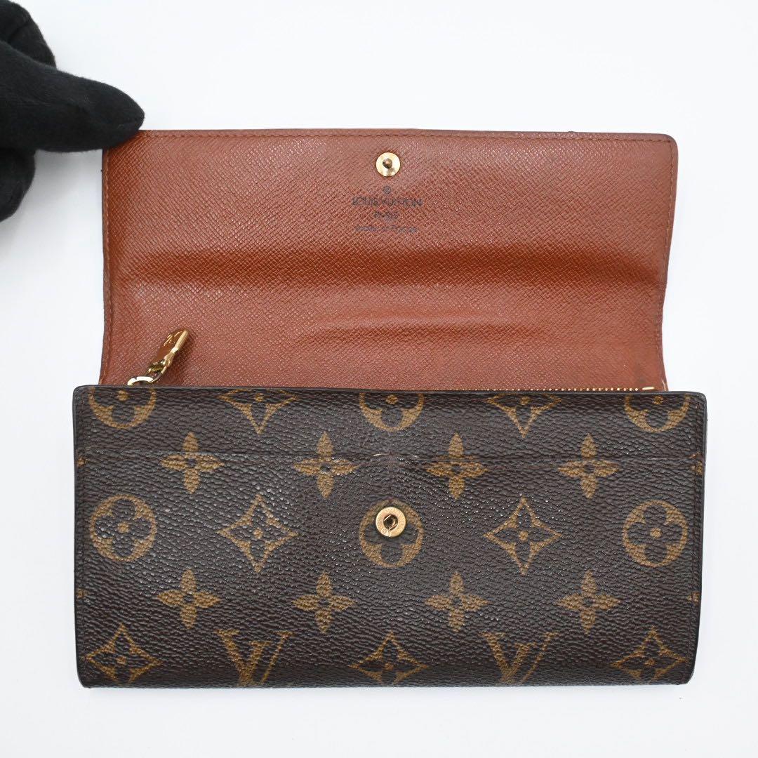 Louis Vuitton Monogram Portefeuille Sarah Wallet Brown — view 3
