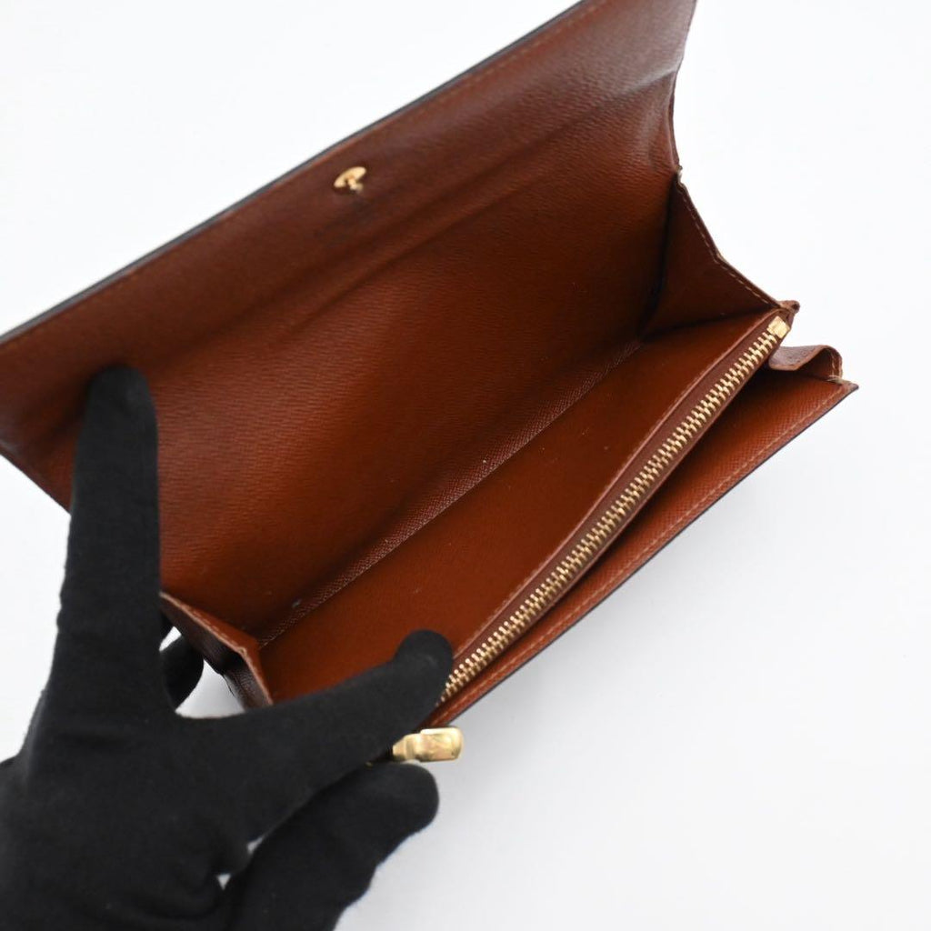 Louis Vuitton Monogram Portefeuille Sarah Wallet Brown — view 5